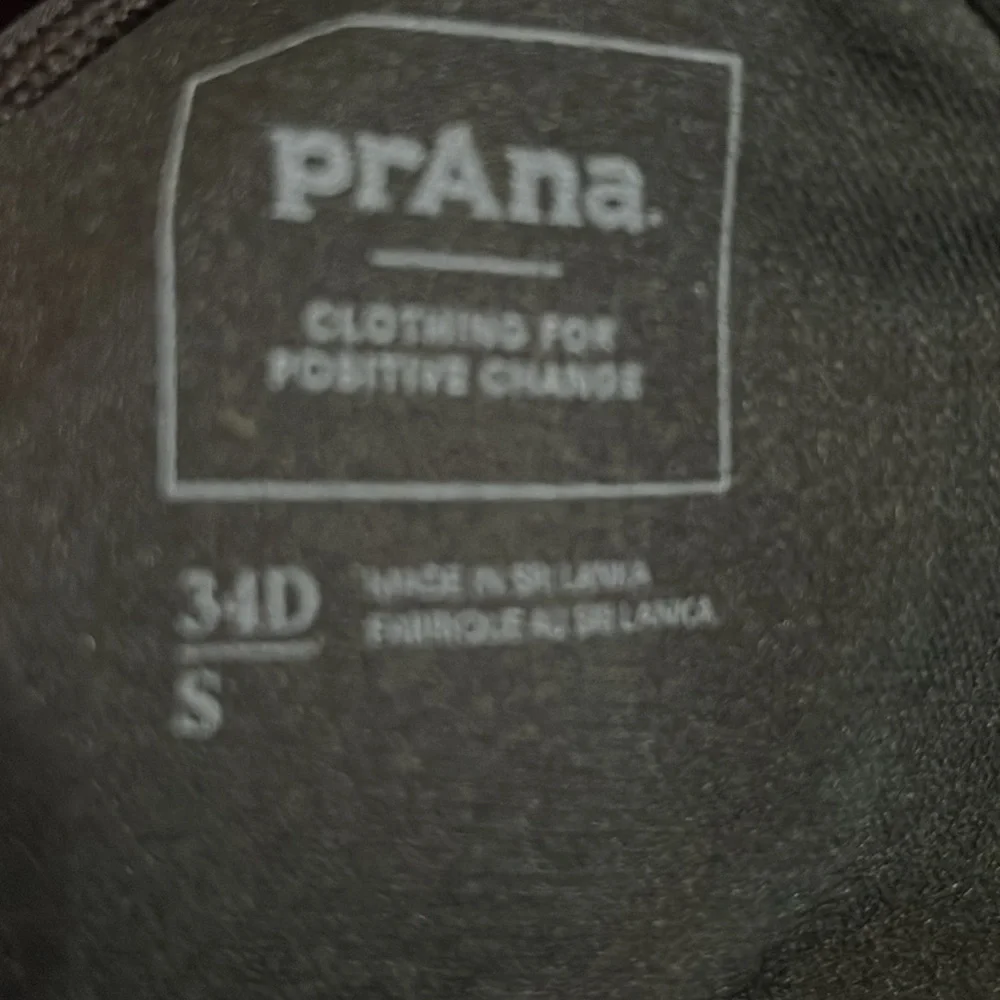 Prana Black Marina Tankini 34D S